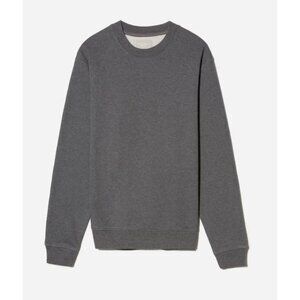 Everlane The Track Crewneck Organic Cotton Sweatshirt Men's Size XS Gray NWT!